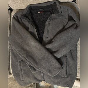 32 Degrees Men's Charcoal Zip-Up Sweater